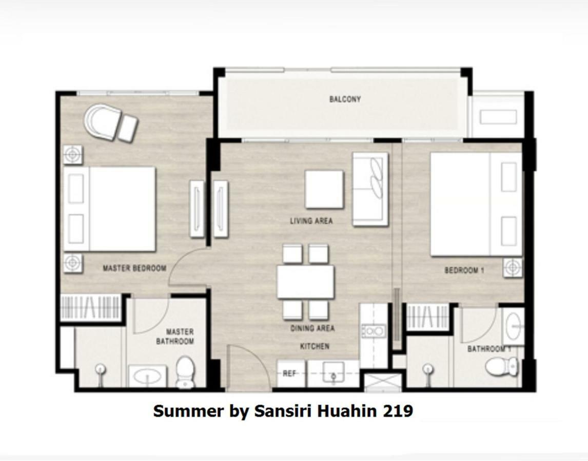 2 Bedroom Summer Huahin Condominium Ngoại thất bức ảnh